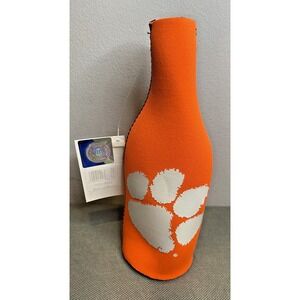Clemson Tigers Paw Print Orange Insulated Bottle Cooler‎ Sleeve Kolder Licensed